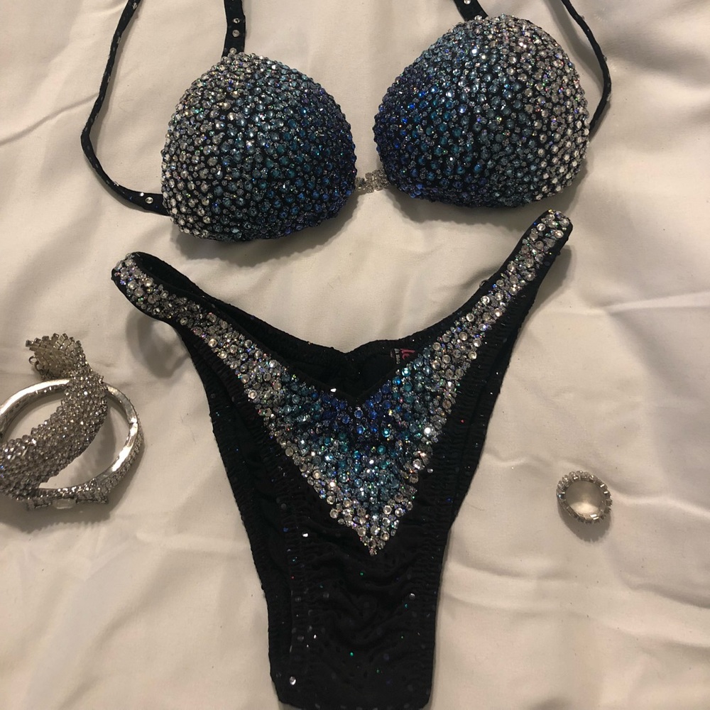 Figure competition swim suit